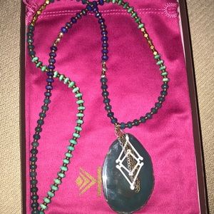 Santa marta pendant aqua sterling silver